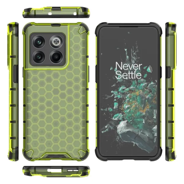 HONEYCOMB Ochranný kryt OnePlus 10T 5G zelený