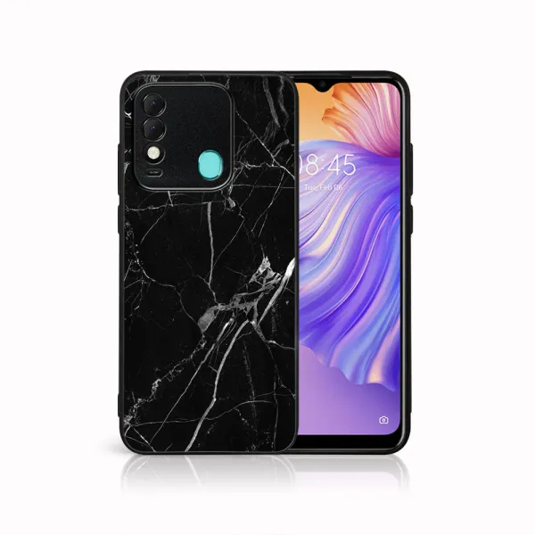 MY ART Ochranný obal Tecno Spark 8 -BLACK MARBLE (142)