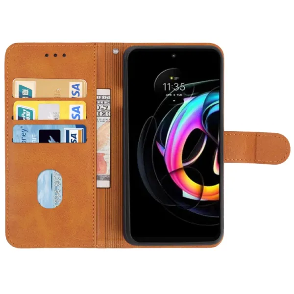 SMOOTH Peňaženkové puzdro pre Motorola Edge 30 Neo hnedé