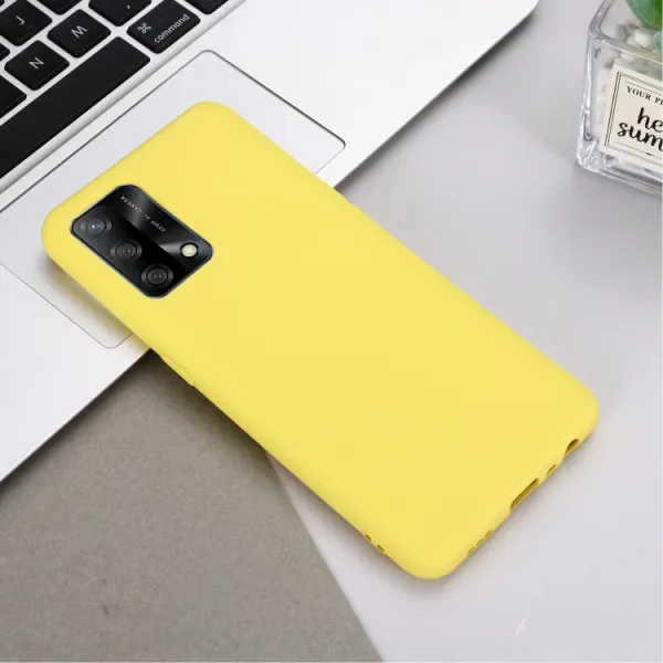 RUBBER Ochranný kryt pre Oppo A74 žltý