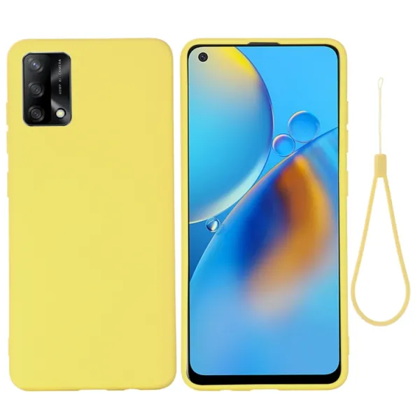RUBBER Ochranný kryt pre Oppo A74 žltý