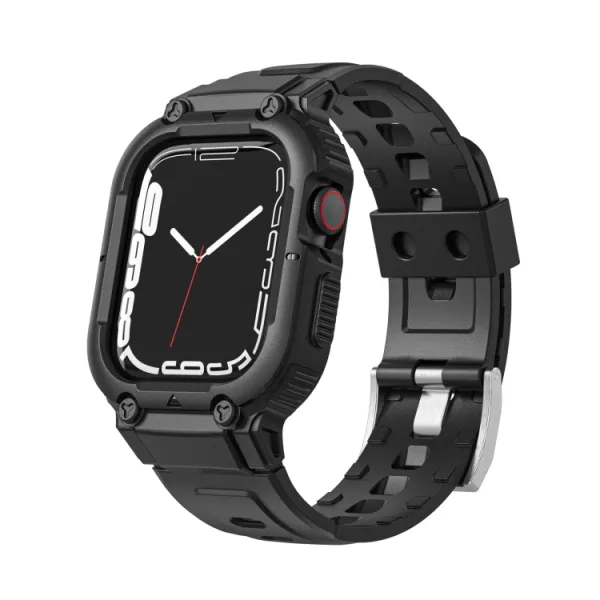 GLACIER Ochranné puzdro s remienkom Apple Watch Ultra 1 / 2 / 3 49mm čierne