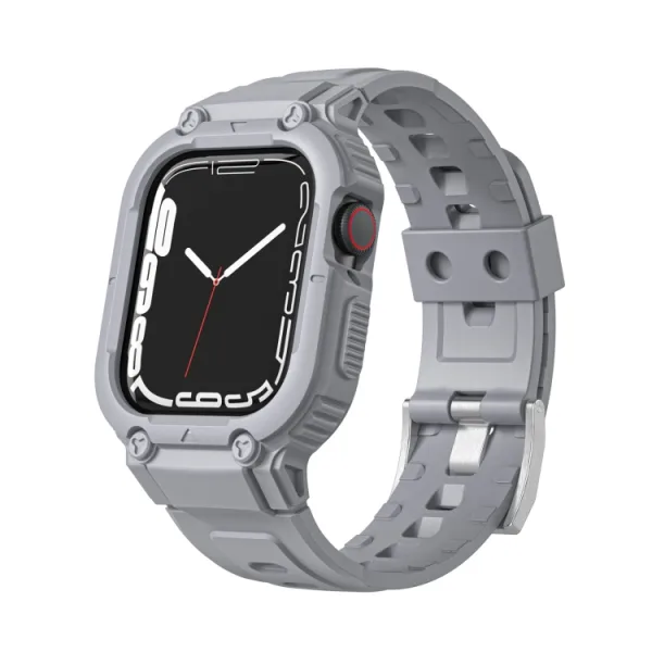 GLACIER Ochranné puzdro s remienkom Apple Watch Ultra 1 / 2 / 3 49mm šedé