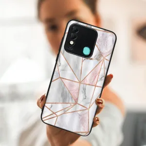 MY ART Ochranný obal Tecno Spark 8 -PINK MARBLE (143)
