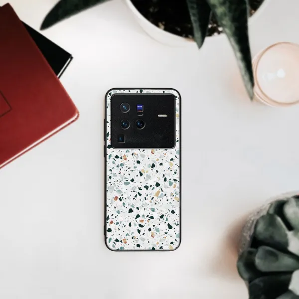 MY ART Ochranný obal Vivo X80 Pro -GREY TERRAZZO (163)