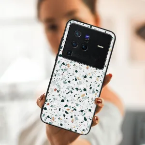 MY ART Ochranný obal Vivo X80 Pro -GREY TERRAZZO (163)