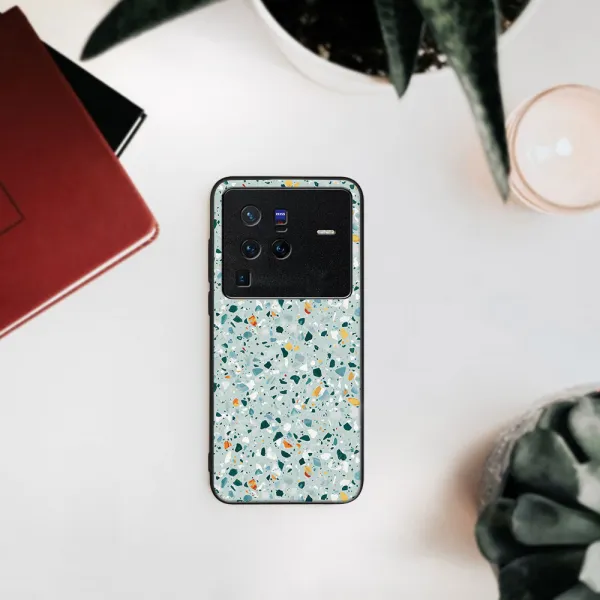 MY ART Ochranný obal Vivo X80 Pro -BLUE TERRAZZO (164)