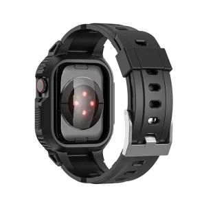 GLACIER Ochranné puzdro s remienkom Apple Watch Ultra 1 / 2 / 3 49mm čierne