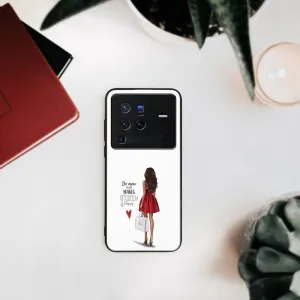 MY ART Ochranný obal Vivo X80 Pro -RED DRESS (137)