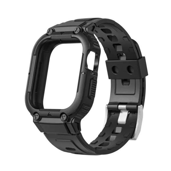 GLACIER Ochranné puzdro s remienkom Apple Watch Ultra 1 / 2 / 3 49mm čierne