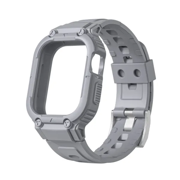 GLACIER Ochranné puzdro s remienkom Apple Watch Ultra 1 / 2 / 3 49mm šedé