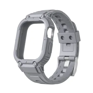GLACIER Ochranné puzdro s remienkom Apple Watch Ultra 1 / 2 / 3 49mm šedé