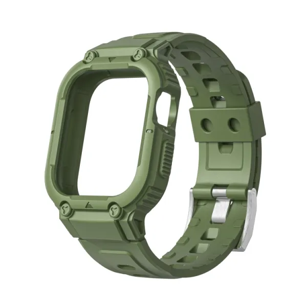 GLACIER Ochranné puzdro pre Apple Watch 9 / 8 / 7 (45mm) / 6 / SE / 5 / 4 (44mm) / 1, 2, 3 (42mm) zelené
