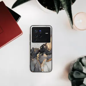 MY ART Ochranný obal Vivo X80 Pro -GREY MARBLE (140)