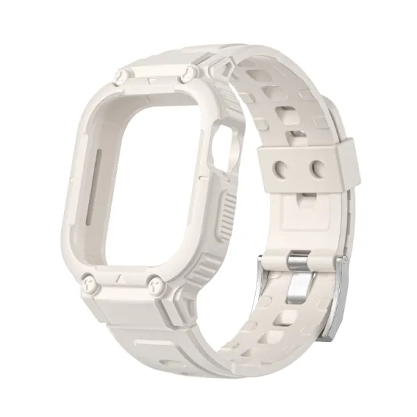 GLACIER Ochranné puzdro s remienkom Apple Watch Ultra 1 / 2 / 3 49mm béžové