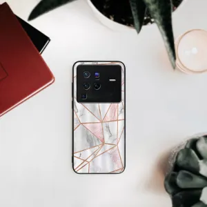 MY ART Ochranný obal Vivo X80 Pro -PINK MARBLE (143)