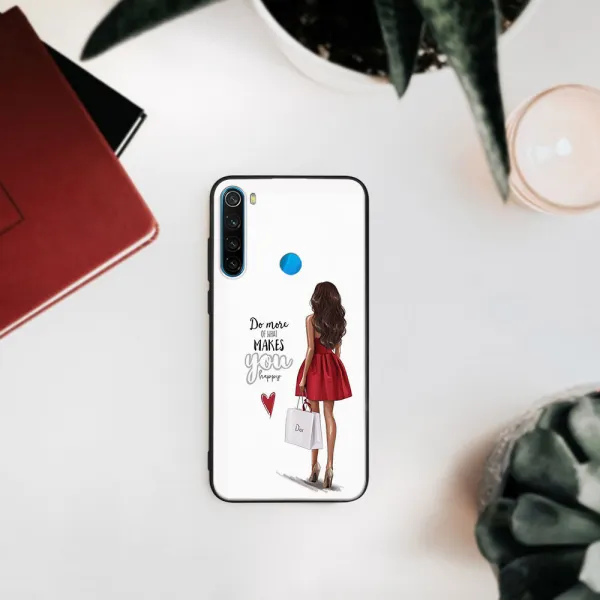 MY ART Ochranný obal Xiaomi Redmi Note 8 -RED DRESS (137)