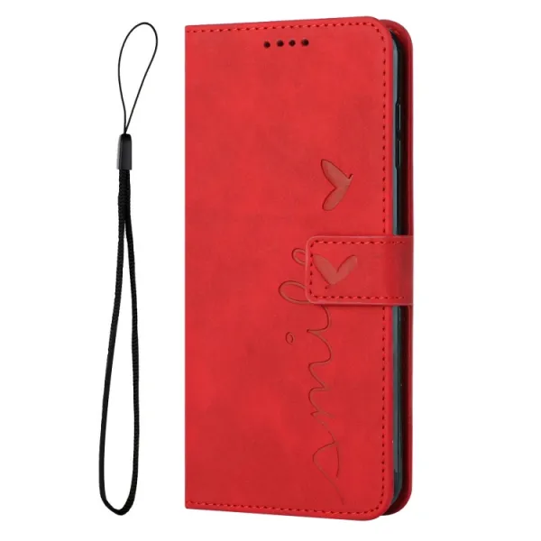 ART Peňaženkový kryt Infinix Note 12 / Note 12 Pro 5G SMILE červený