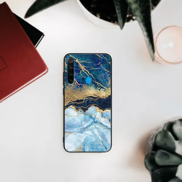 MY ART Ochranný obal Xiaomi Redmi Note 8 -BLUE MARBLE (141)