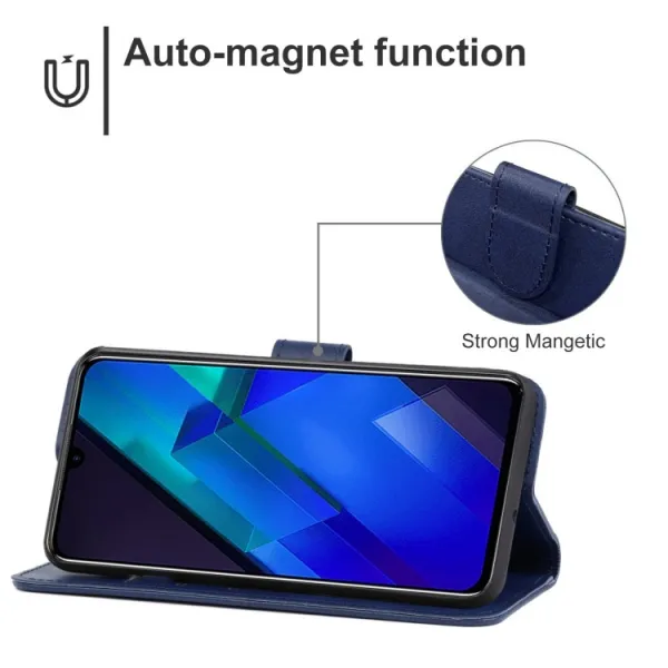 SMOOTH Peňaženkové puzdro pre Infinix Note 12 modrý