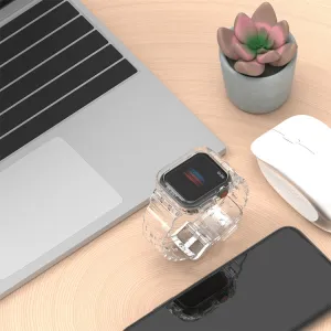 GLACIER Ochranné puzdro s remienkom Apple Watch Ultra 1 / 2 / 3 49mm priehľadné