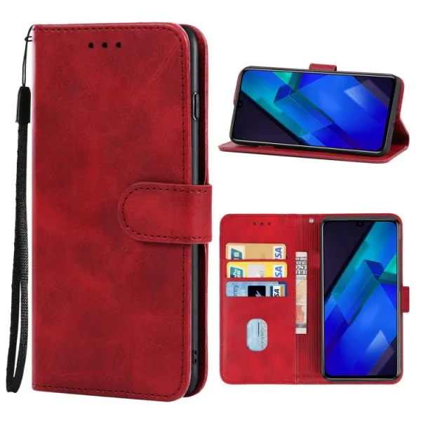 SMOOTH Peňaženkové puzdro pre Infinix Note 12 červený