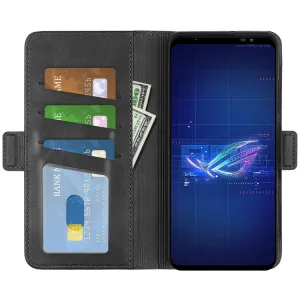 SIDE Peňaženkové puzdro pre Asus Rog Phone 6 čierne