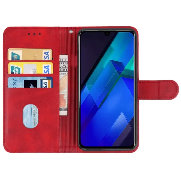 SMOOTH Peňaženkové puzdro pre Infinix Note 12 červený