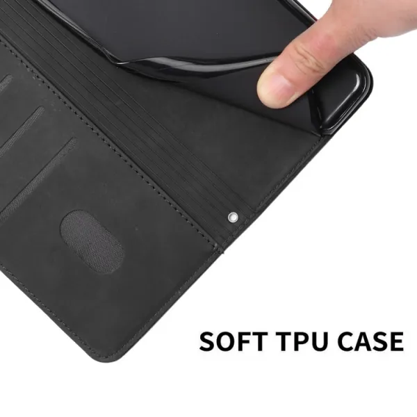 ART SMILE Peňaženkový kryt so šnúrkou Tecno Camon 18 Premier čierny