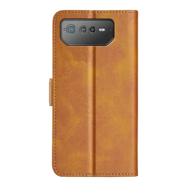 SIDE Peňaženkové puzdro pre Asus Rog Phone 6 svetlohnedé