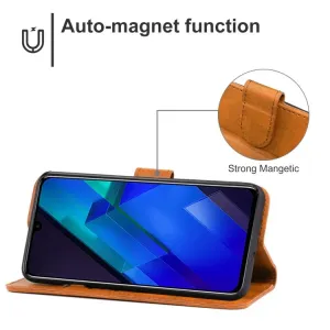 SMOOTH Peňaženkové puzdro pre Infinix Note 12 hnedý