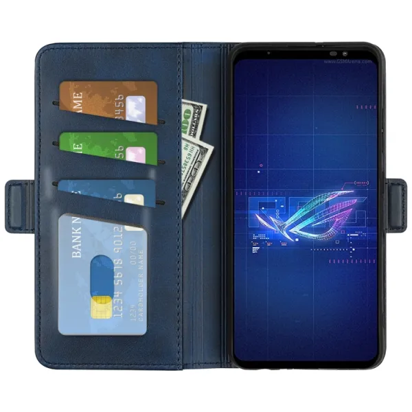 SIDE Peňaženkové puzdro pre Asus Rog Phone 6 modré