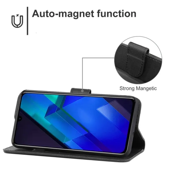 SMOOTH Peňaženkové puzdro pre Infinix Note 12 čierny