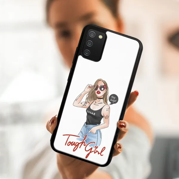 MY ART Ochranný obal Samsung Galaxy A02s -TOUGH GIRL (131)
