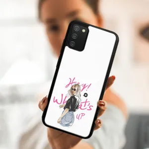 MY ART Ochranný obal Samsung Galaxy A02s -WHATSUP (132)