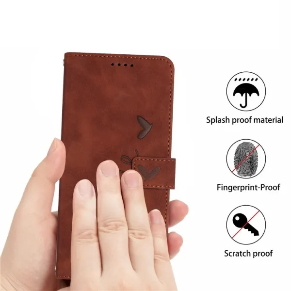 ART SMILE Peňaženkový kryt so šnúrkou Tecno Camon 18 Premier hnedý