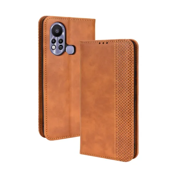 BUSINESS Peňaženkový kryt pre Infinix Hot 11S / Hot 11S NFC hnedý