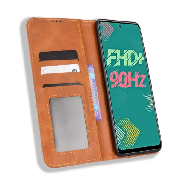 BUSINESS Peňaženkový kryt pre Infinix Hot 11S / Hot 11S NFC hnedý