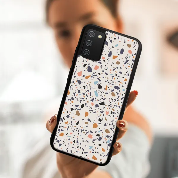 MY ART Ochranný obal Samsung Galaxy A02s -BEIGE TERRAZZO (162)