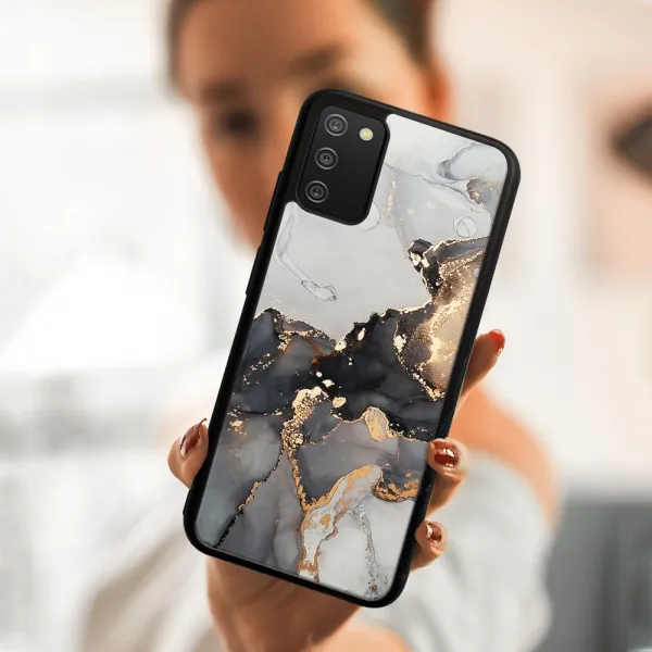 MY ART Ochranný obal Samsung Galaxy A02s -GREY MARBLE (140)