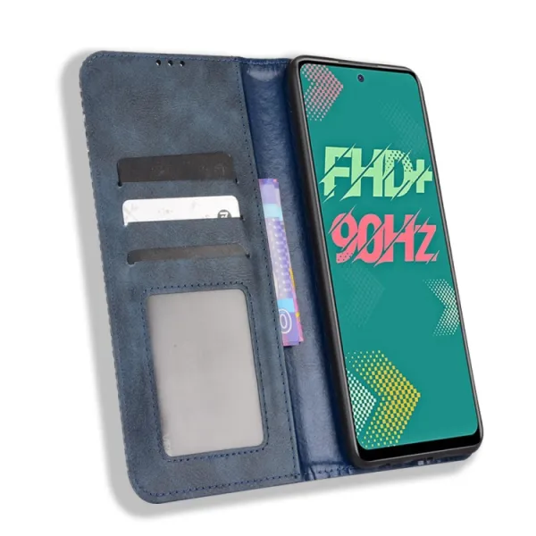 BUSINESS Peňaženkový kryt pre Infinix Hot 11S / Hot 11S NFC modrý