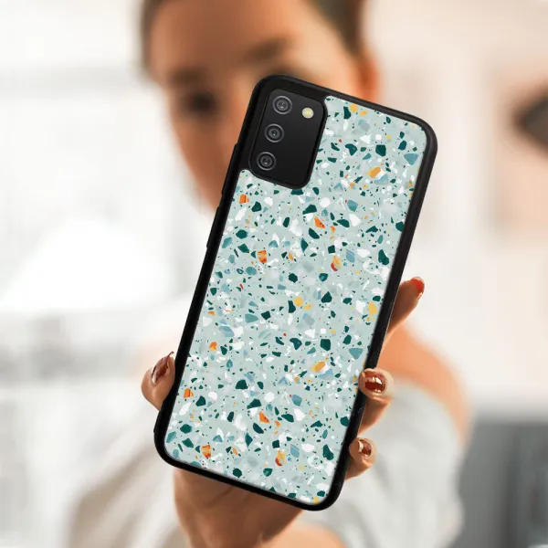 MY ART Ochranný obal Samsung Galaxy A02s -BLUE TERRAZZO (164)