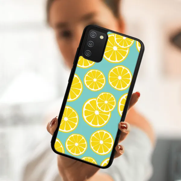 MY ART Ochranný obal Samsung Galaxy A02s -LEMON (121)