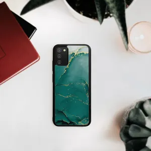 MY ART Ochranný obal Samsung Galaxy A02s -GREEN MARBLE (145)