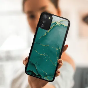 MY ART Ochranný obal Samsung Galaxy A02s -GREEN MARBLE (145)