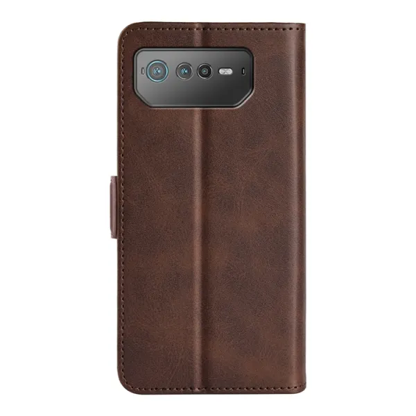 SIDE Peňaženkové puzdro pre Asus Rog Phone 6 tmavohnedé