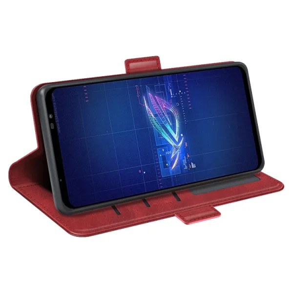 SIDE Peňaženkové puzdro pre Asus Rog Phone 6 červené