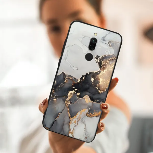 MY ART Ochranný obal Xiaomi Redmi 8 -GREY MARBLE (140)