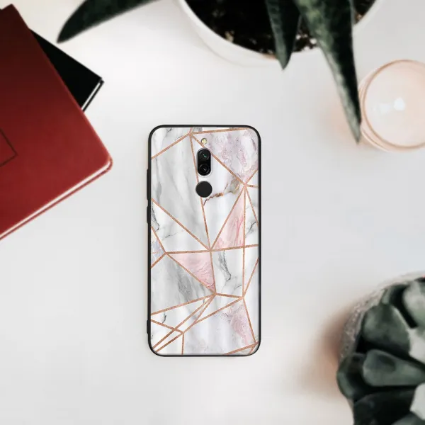 MY ART Ochranný obal Xiaomi Redmi 8 -PINK MARBLE (143)
