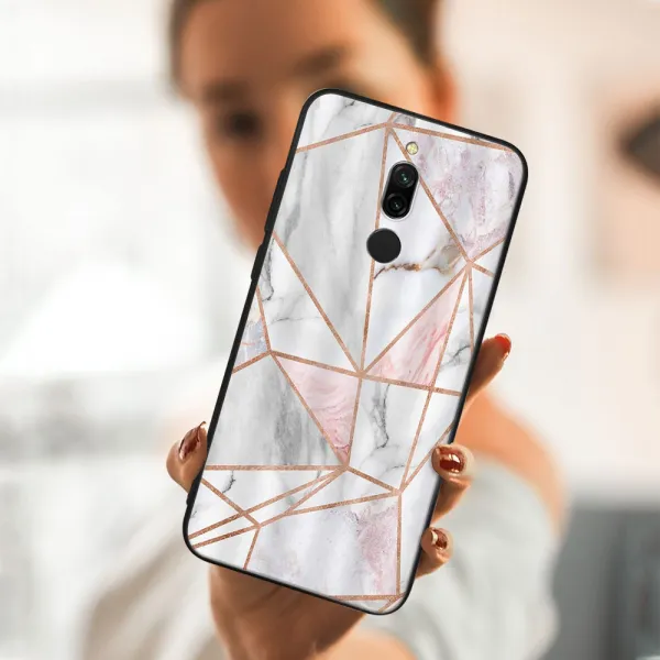 MY ART Ochranný obal Xiaomi Redmi 8 -PINK MARBLE (143)